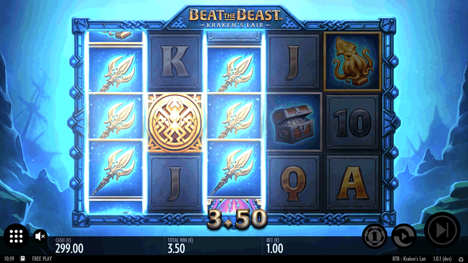 Beat the Beast: Kraken’s Lair Expanding Win feature