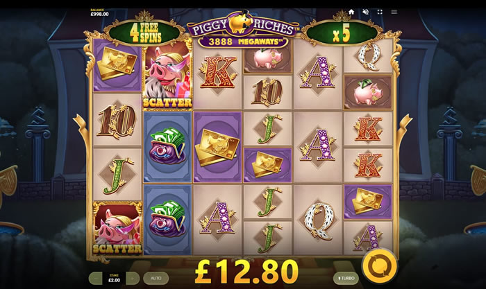 Piggy Riches Megaways: Free Spins feature