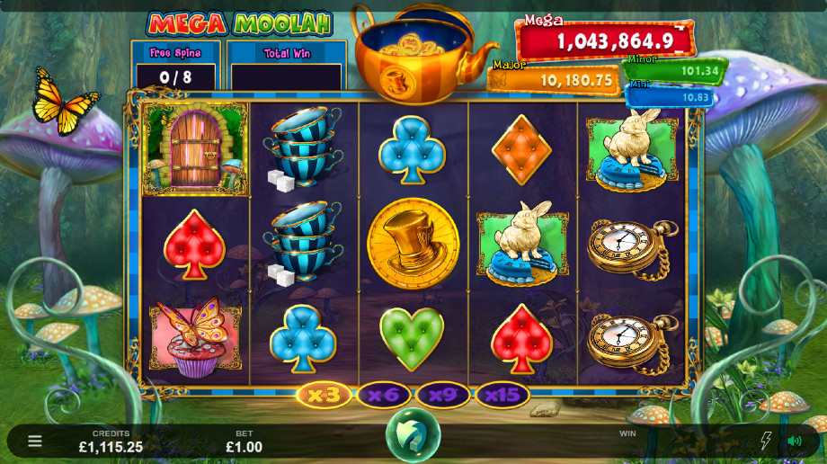 Absolootly Mad Mega Moolah slot Free Spins feature