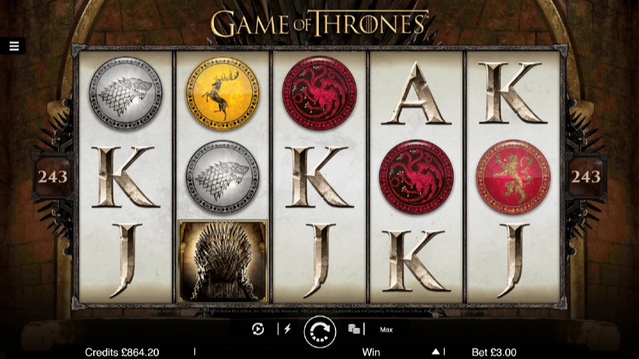 Game of Thrones slot base game