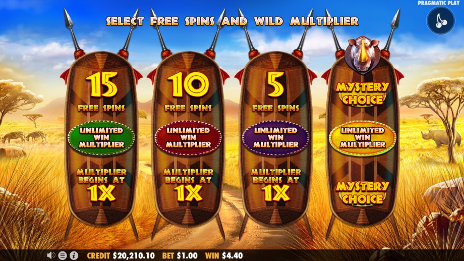 Great Rhino Megaways slot Free Spins feature