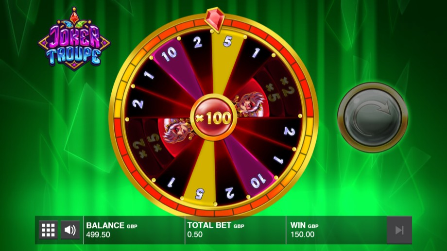 Joker Troupe slot Green Joker Wheel feature