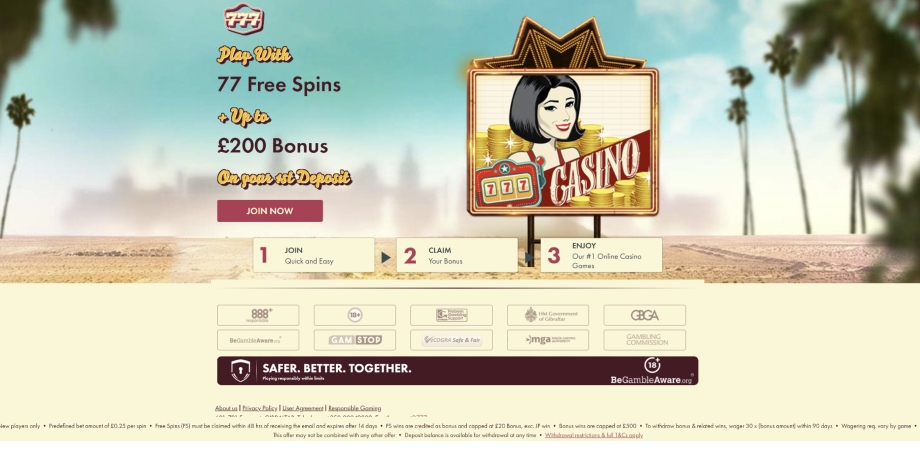 777 Casino Welcome Bonus