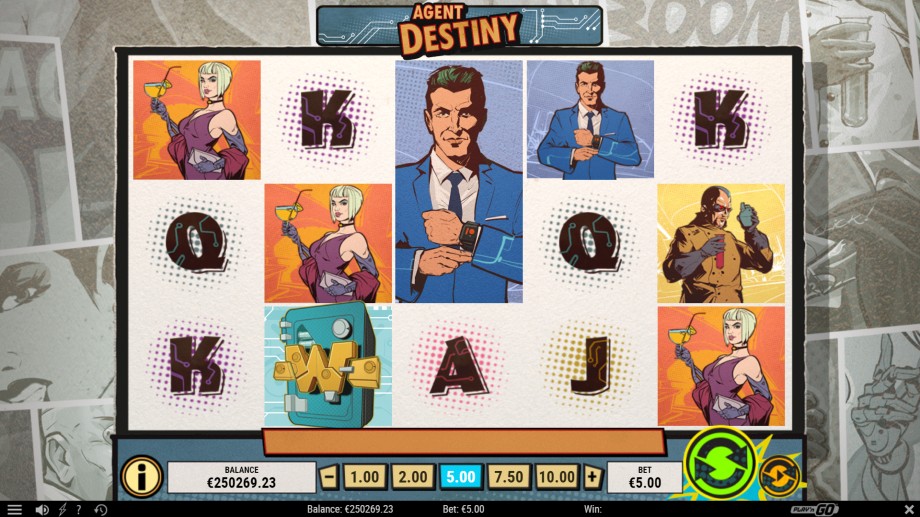 Agent Destiny slot base game