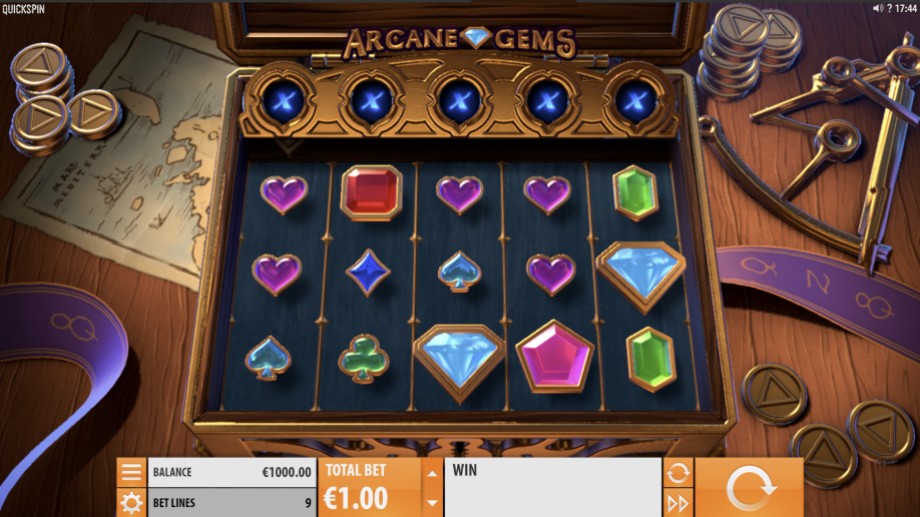 Arcane Gems slot base game