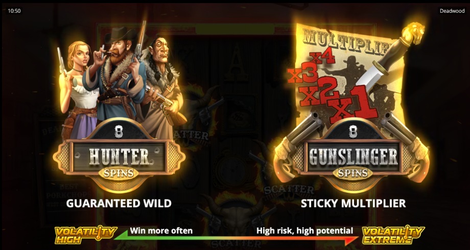 Deadwood slot Free Spins features