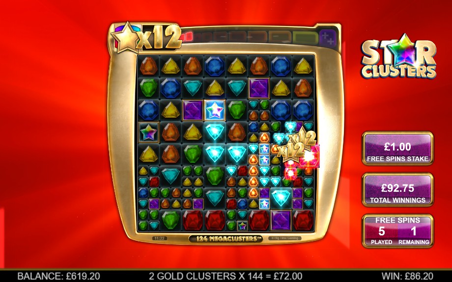Star Clusters slot Free Spins feature