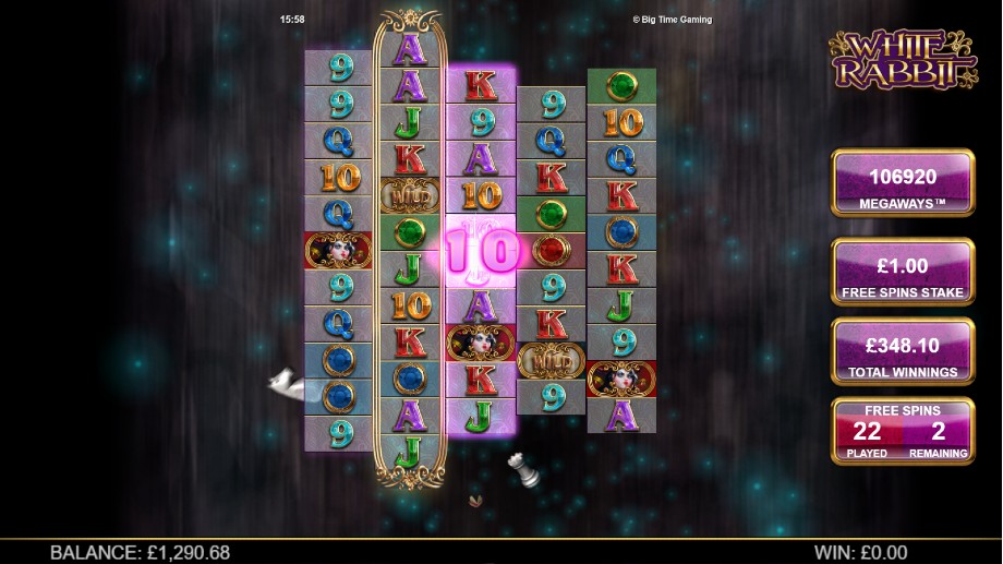 White Rabbit Megaways slot Down the Rabbit Hole Free Spins feature