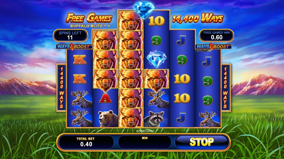 Buffalo Blitz 2 slot Ways Boost Free Games feature