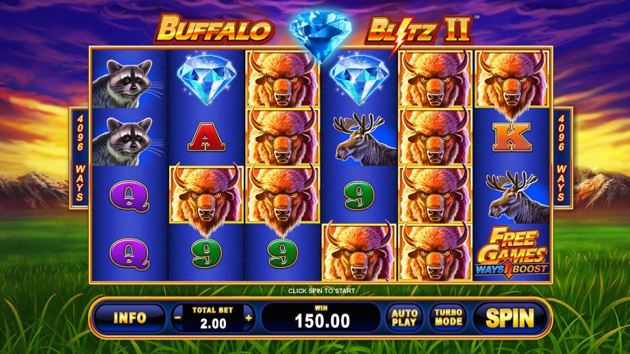 Buffalo Blitz 2 slot base game