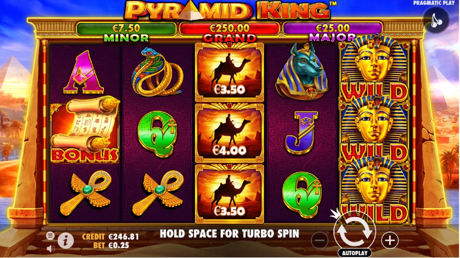 Pyramid King slot base game