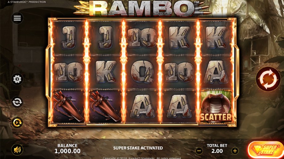 Rambo slot base game