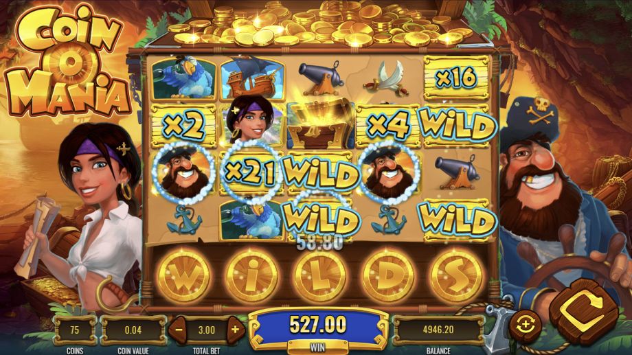 Coin o Mania slot Wilds Mania feature
