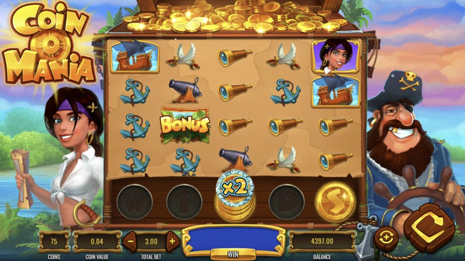 Coin o Mania slot base game