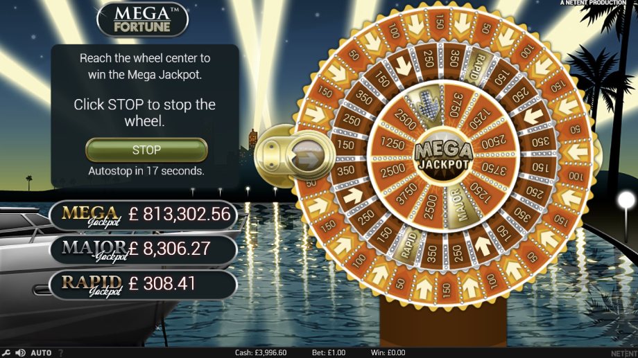 Mega Fortune slot Bonus Game feature