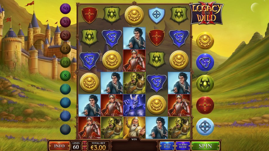 Legacy of the Wild 2 slot base game