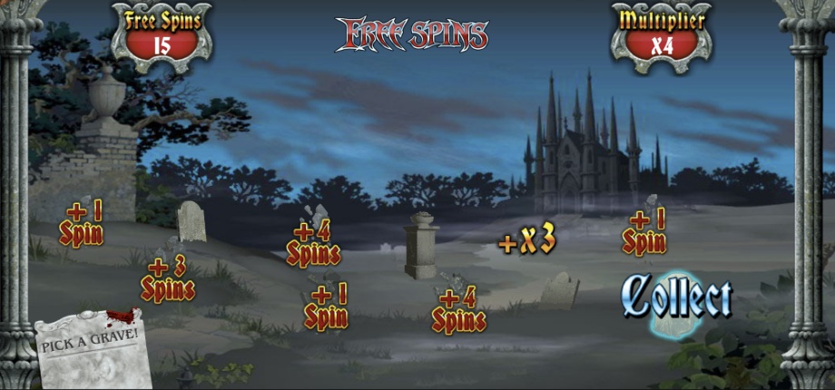 Night of the Full Moon Free Spins feature