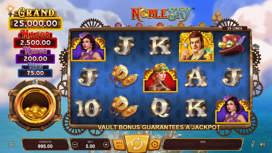 Noble Sky slot base game