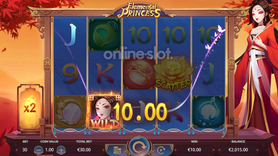 Elemental Princess slot Fire Princess feature
