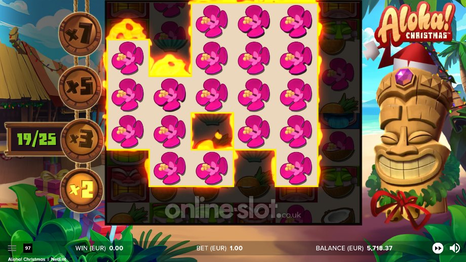 Aloha! Christmas slot Sticky Win Re Spins feature