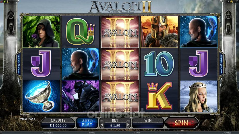 Avalon 2 slot base game