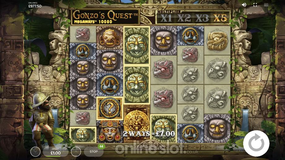 gonzos quest megaways slot avalanche multiplier feature