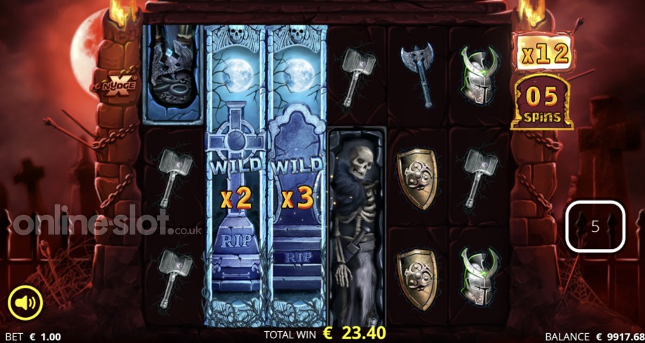 warrior graveyard slot graveyard spins feature