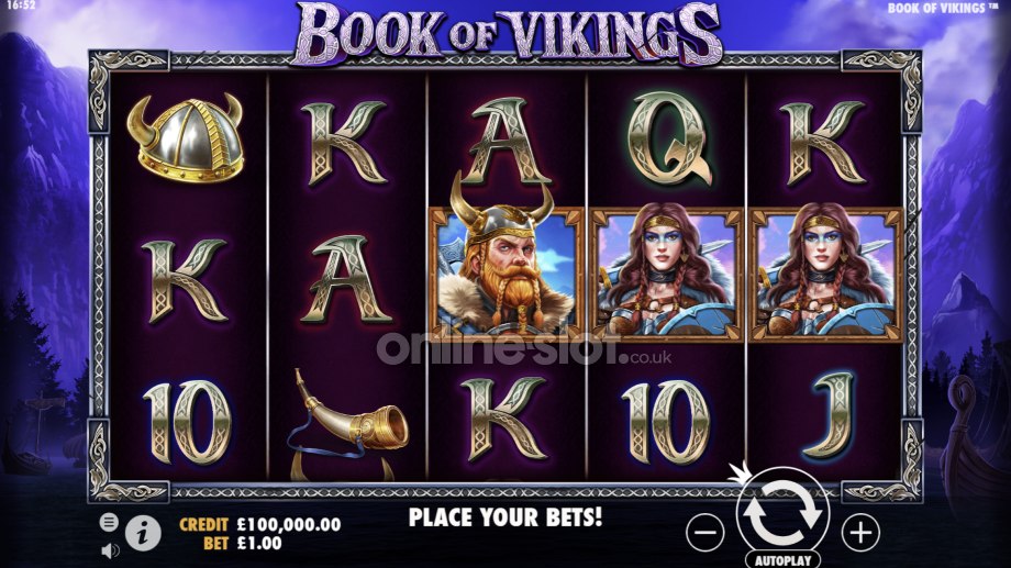 book of vikings slot base game