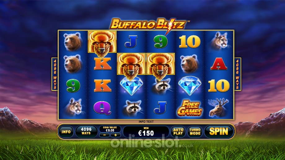 buffalo blitz slot base game