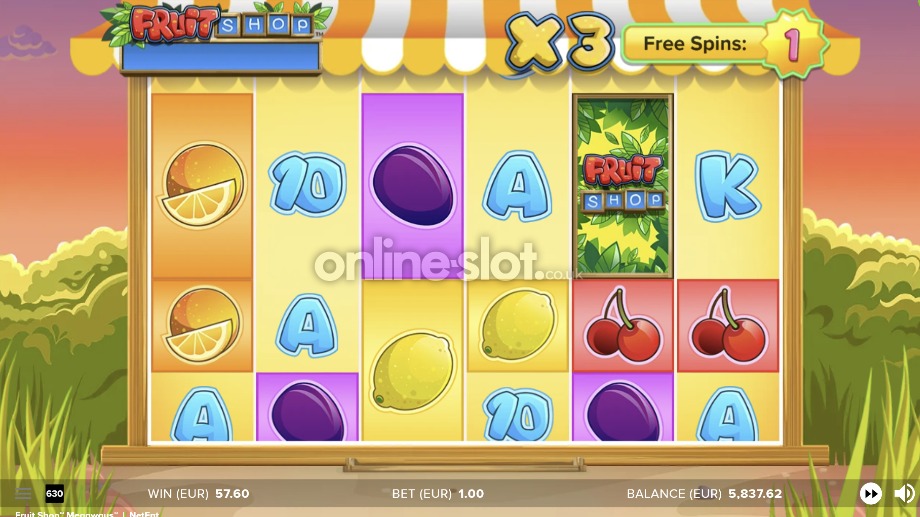 fruit shop megaways slot free spins feature