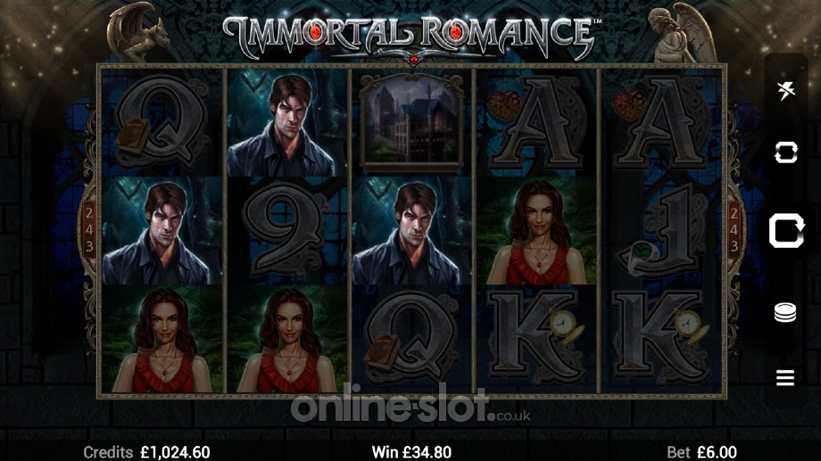 immortal romance slot base game