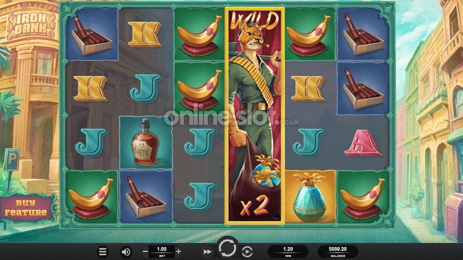 iron bank slot base game