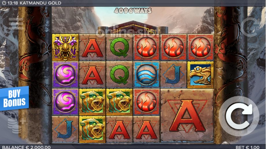 katmandu gold slot base game
