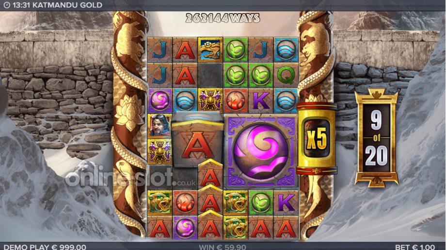 katmandu gold slot multiplier free drops feature