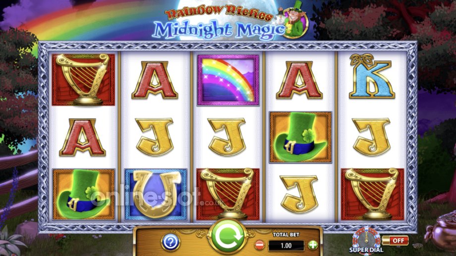 rainbow riches midnight magic slot base game