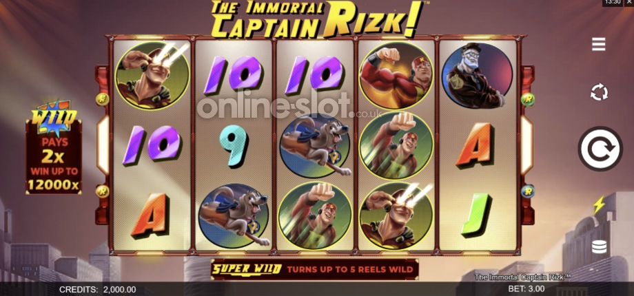the immortal captain rizk slot base game