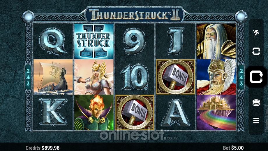 thunderstruck 2 slot base game