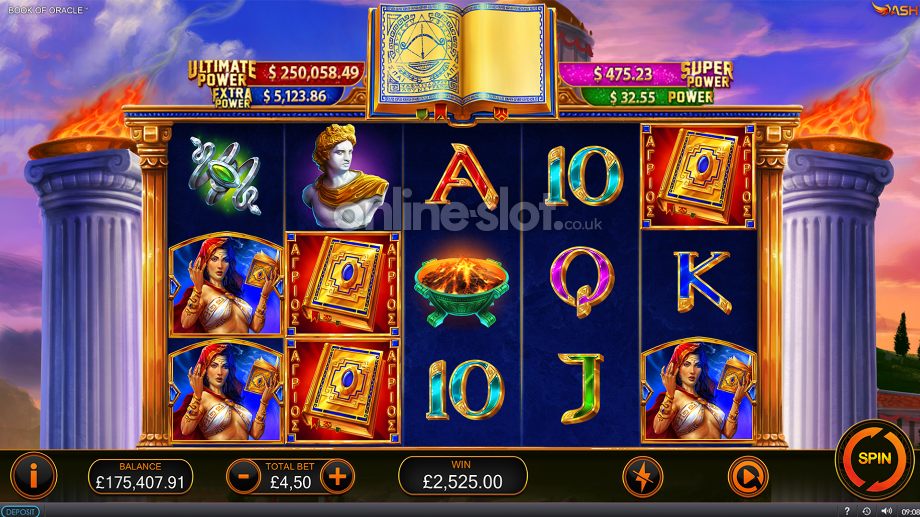 age of the gods book of oracle slot base game