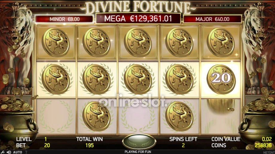 divine fortune slot jackpot bonus game feature