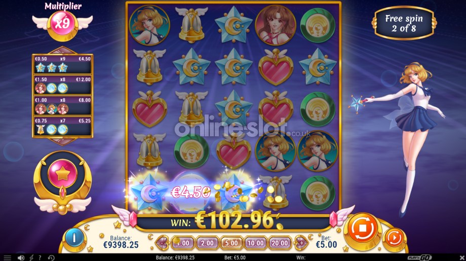 moon princess slot free spins feature