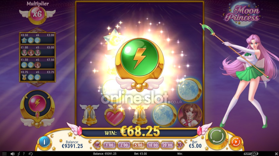 moon princess slot storm girl power feature