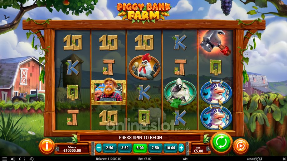 piggy bank farm slot base game