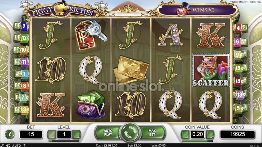 piggy riches slot base game
