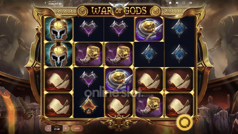 war of gods slot base game