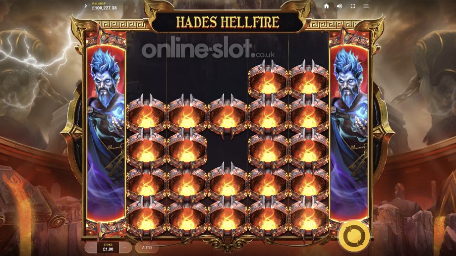 war of gods slot hades hellfire feature