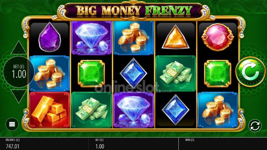 big money frenzy slot base game