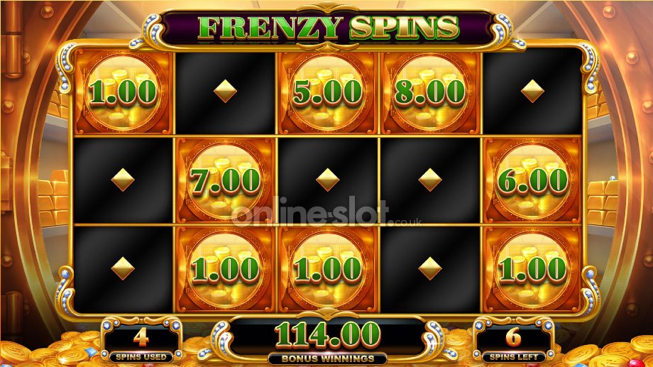 big money frenzy slot frenzy spins feature