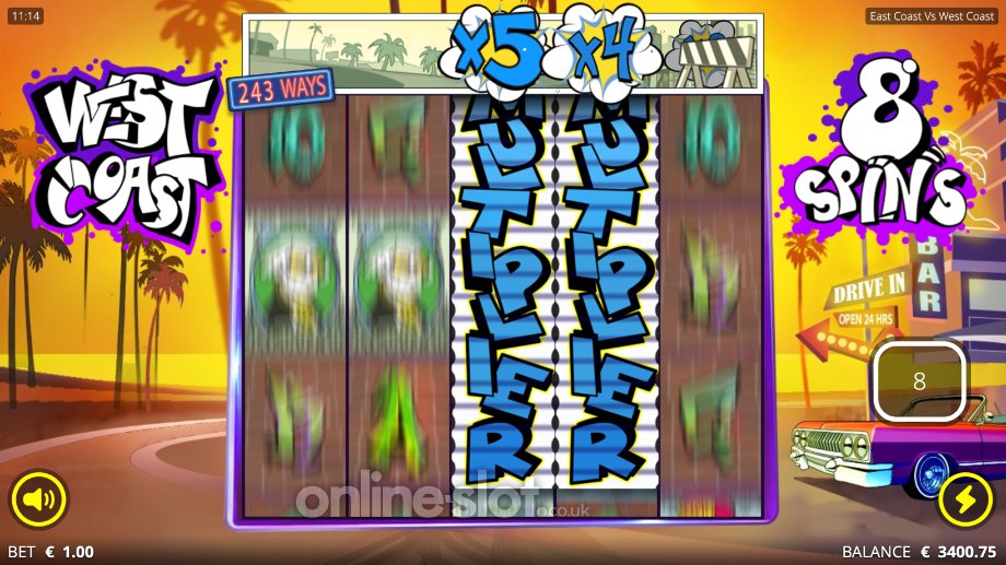 east coast vs west coast slot west coast spins feature