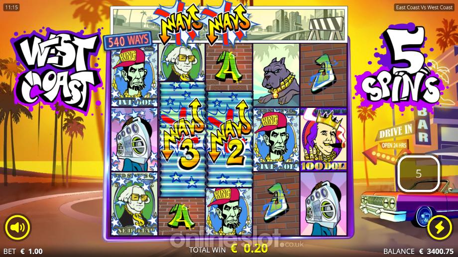 east coast vs west coast slot x ways feature