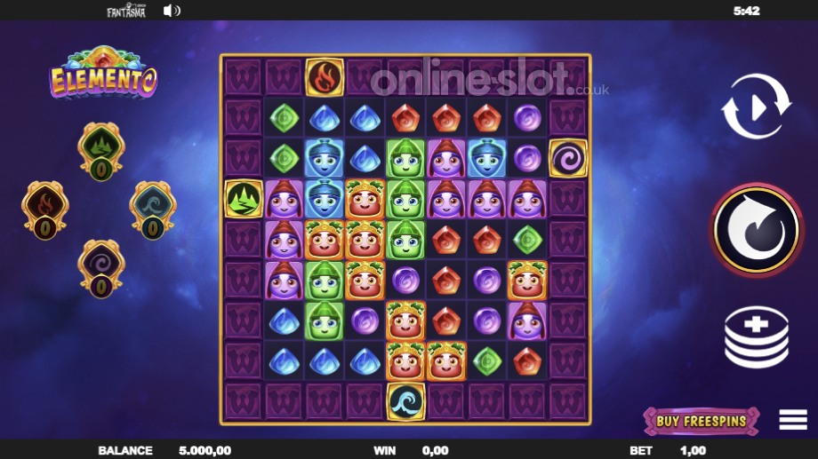elemento slot base game